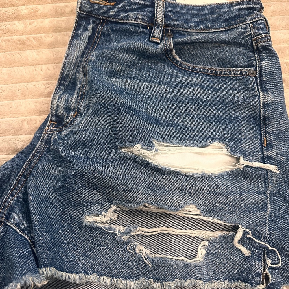 American Eagle Outfitters Blue Jean mom shorts Sz 33 NWT